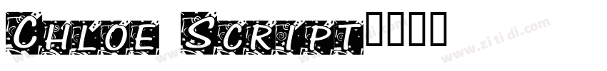 Chloe Script字体转换